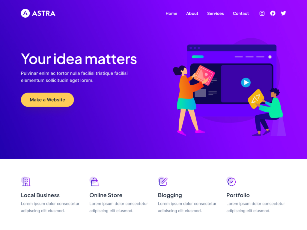 Comparison of WordPress themes for bloggers and small businesses